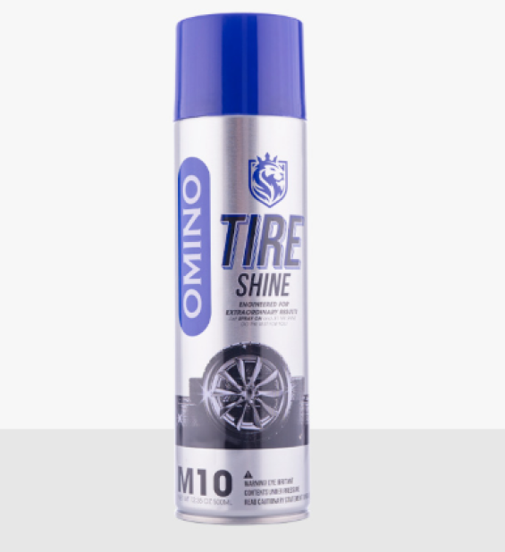 Xịt bóng lốp xe, hiệu OMINO 500ml (chai xịt không bọt)